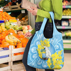 World Diabetes Day Australia Grocery Bag Yellow-crested Cockatoo Golden Wattle Aboriginal - Aussie Hoodie