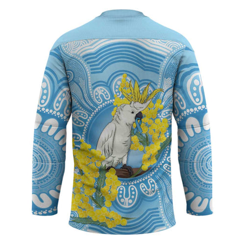 World Diabetes Day Australia Hockey Jersey Yellow-crested Cockatoo Golden Wattle Aboriginal - Aussie Hoodie
