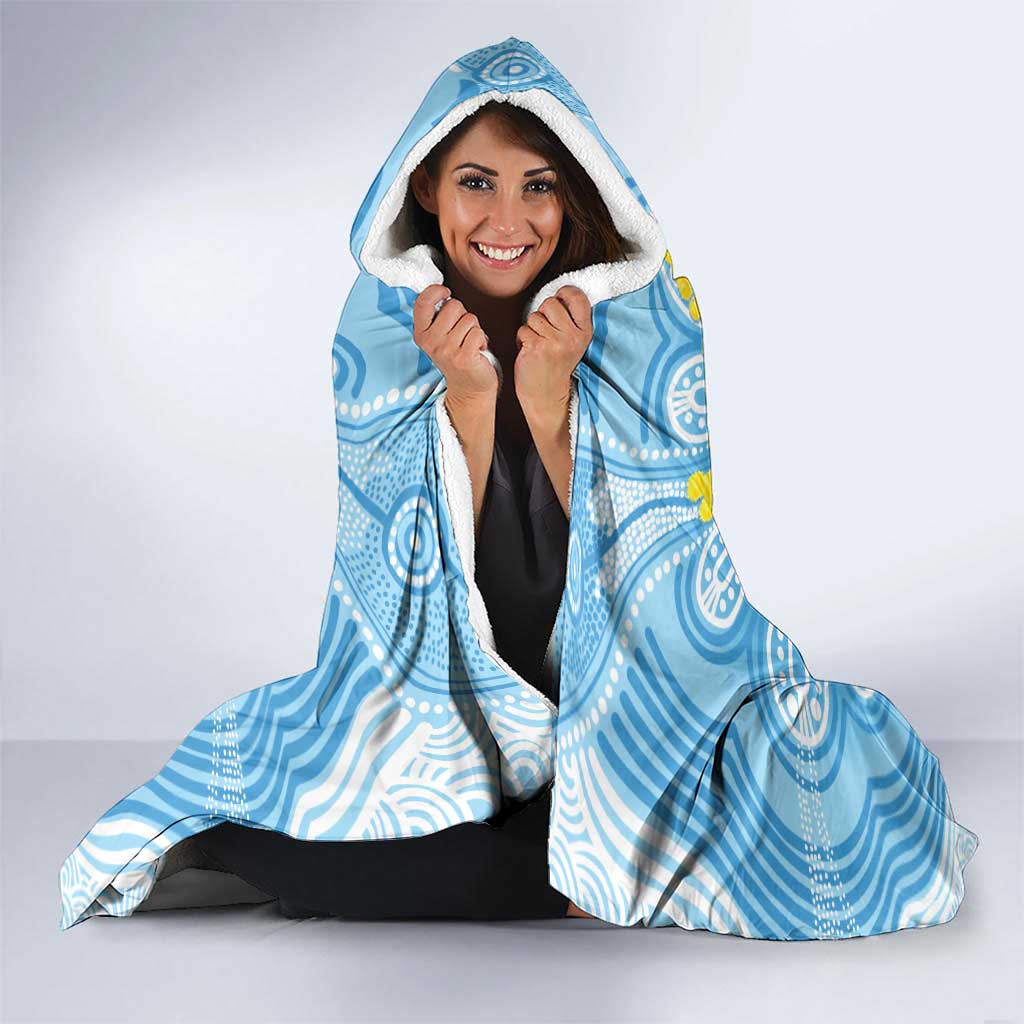 World Diabetes Day Australia Hooded Blanket Yellow-crested Cockatoo Golden Wattle Aboriginal - Aussie Hoodie