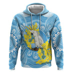 World Diabetes Day Australia Hoodie Yellow-crested Cockatoo Golden Wattle Aboriginal - Aussie Hoodie
