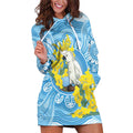 World Diabetes Day Australia Hoodie Dress Yellow-crested Cockatoo Golden Wattle Aboriginal - Aussie Hoodie