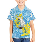World Diabetes Day Australia Kid Hawaiian Shirt Yellow-crested Cockatoo Golden Wattle Aboriginal - Aussie Hoodie