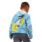World Diabetes Day Australia Kid Hoodie Yellow-crested Cockatoo Golden Wattle Aboriginal - Aussie Hoodie
