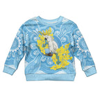 World Diabetes Day Australia Kid Ugly Christmas Sweater Yellow-crested Cockatoo Golden Wattle Aboriginal - Aussie Hoodie