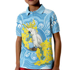 World Diabetes Day Australia Kid Polo Shirt Yellow-crested Cockatoo Golden Wattle Aboriginal - Aussie Hoodie