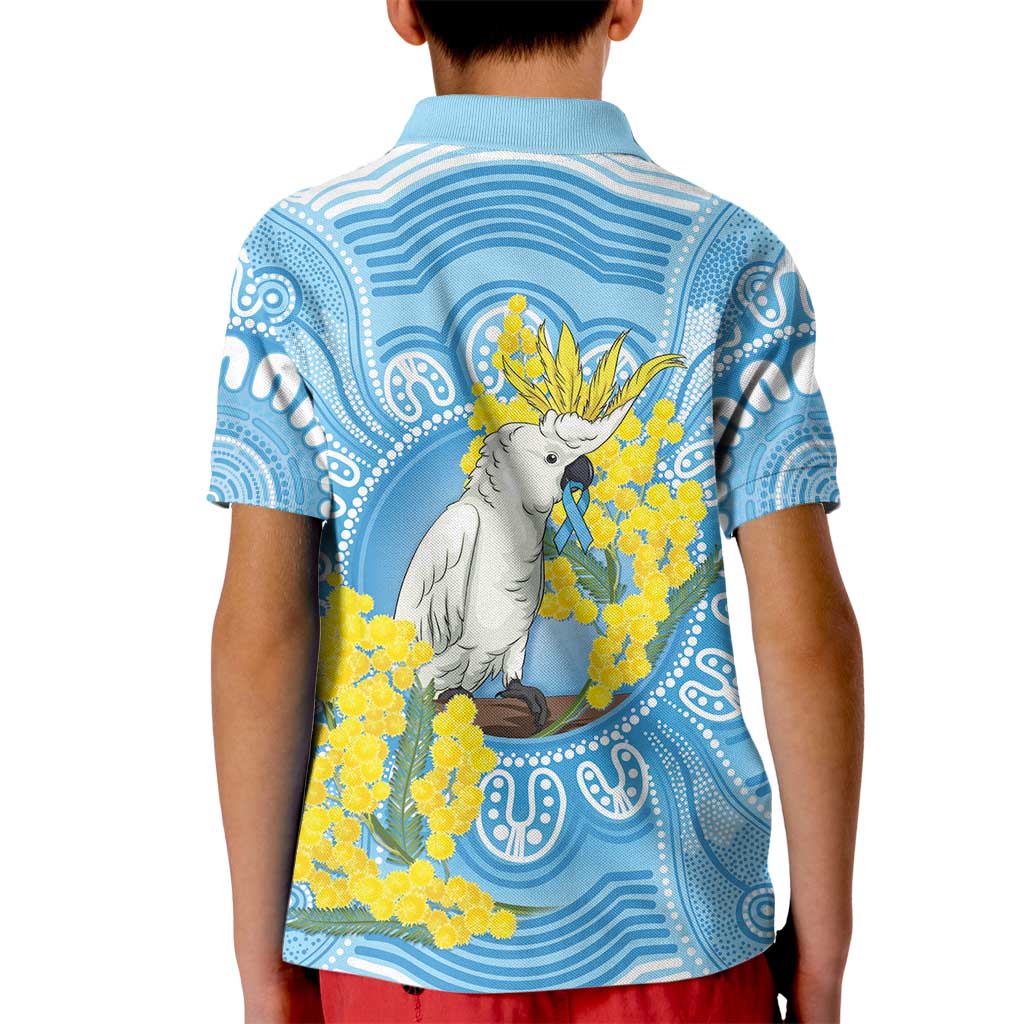 World Diabetes Day Australia Kid Polo Shirt Yellow-crested Cockatoo Golden Wattle Aboriginal - Aussie Hoodie