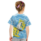 World Diabetes Day Australia Kid T Shirt Yellow-crested Cockatoo Golden Wattle Aboriginal - Aussie Hoodie