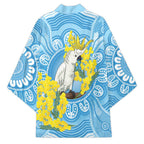 World Diabetes Day Australia Kimono Yellow-crested Cockatoo Golden Wattle Aboriginal - Aussie Hoodie