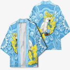 World Diabetes Day Australia Kimono Yellow-crested Cockatoo Golden Wattle Aboriginal - Aussie Hoodie