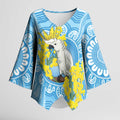 World Diabetes Day Australia Kimono Sleeve Blouse Yellow-crested Cockatoo Golden Wattle Aboriginal - Aussie Hoodie
