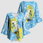 World Diabetes Day Australia Kimono Sleeve Blouse Yellow-crested Cockatoo Golden Wattle Aboriginal - Aussie Hoodie