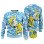 World Diabetes Day Australia Ugly Christmas Sweater Yellow-crested Cockatoo Golden Wattle Aboriginal - Aussie Hoodie