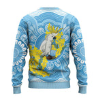 World Diabetes Day Australia Ugly Christmas Sweater Yellow-crested Cockatoo Golden Wattle Aboriginal - Aussie Hoodie
