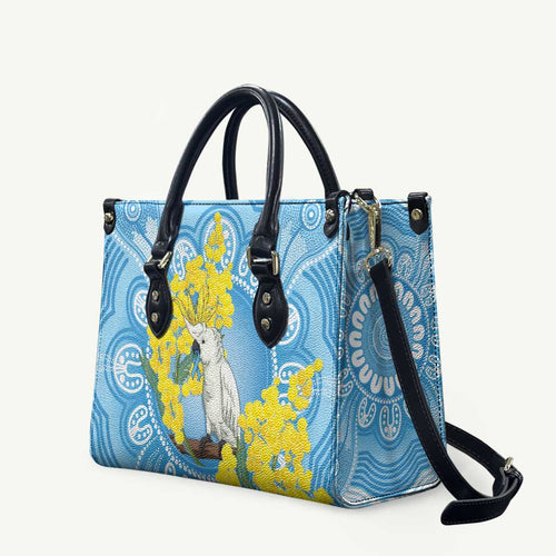 World Diabetes Day Australia Leather Bag Yellow-crested Cockatoo Golden Wattle Aboriginal - Aussie Hoodie