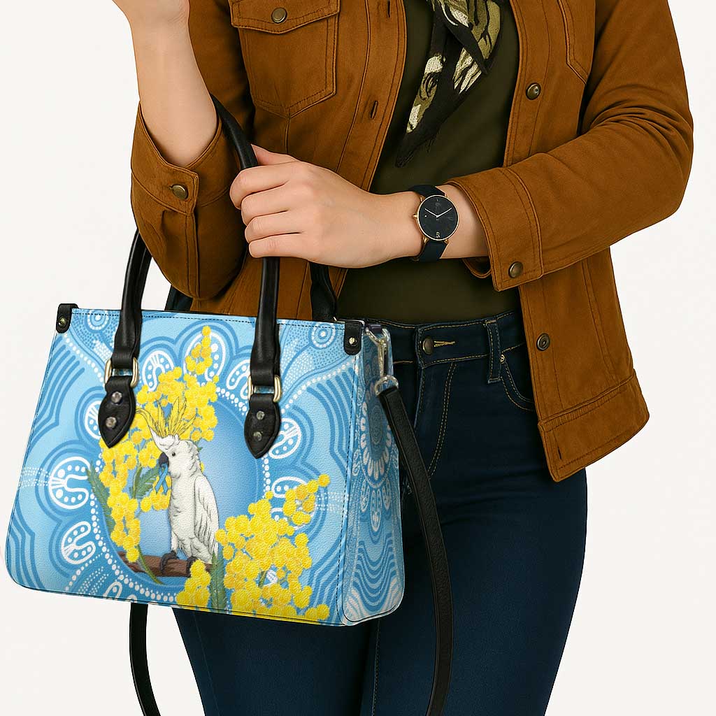 World Diabetes Day Australia Leather Bag Yellow-crested Cockatoo Golden Wattle Aboriginal - Aussie Hoodie