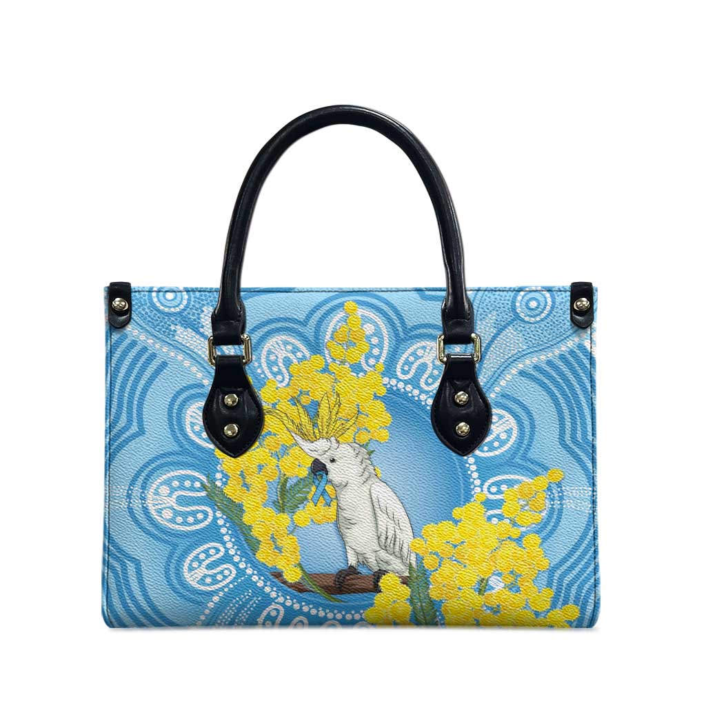World Diabetes Day Australia Leather Bag Yellow-crested Cockatoo Golden Wattle Aboriginal - Aussie Hoodie
