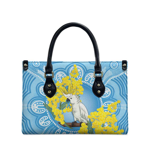 World Diabetes Day Australia Leather Bag Yellow-crested Cockatoo Golden Wattle Aboriginal - Aussie Hoodie