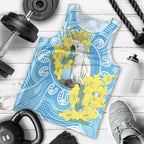 World Diabetes Day Australia Men Tank Top Yellow-crested Cockatoo Golden Wattle Aboriginal - Aussie Hoodie