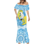 World Diabetes Day Australia Mermaid Dress Yellow-crested Cockatoo Golden Wattle Aboriginal - Aussie Hoodie