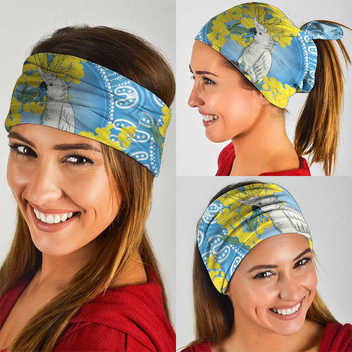 World Diabetes Day Australia Neck Gaiter Yellow-crested Cockatoo Golden Wattle Aboriginal - Aussie Hoodie