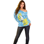 World Diabetes Day Australia Off Shoulder Sweater Yellow-crested Cockatoo Golden Wattle Aboriginal - Aussie Hoodie