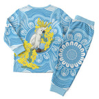 World Diabetes Day Australia Christmas Pajama Set Yellow-crested Cockatoo Golden Wattle Aboriginal - Aussie Hoodie
