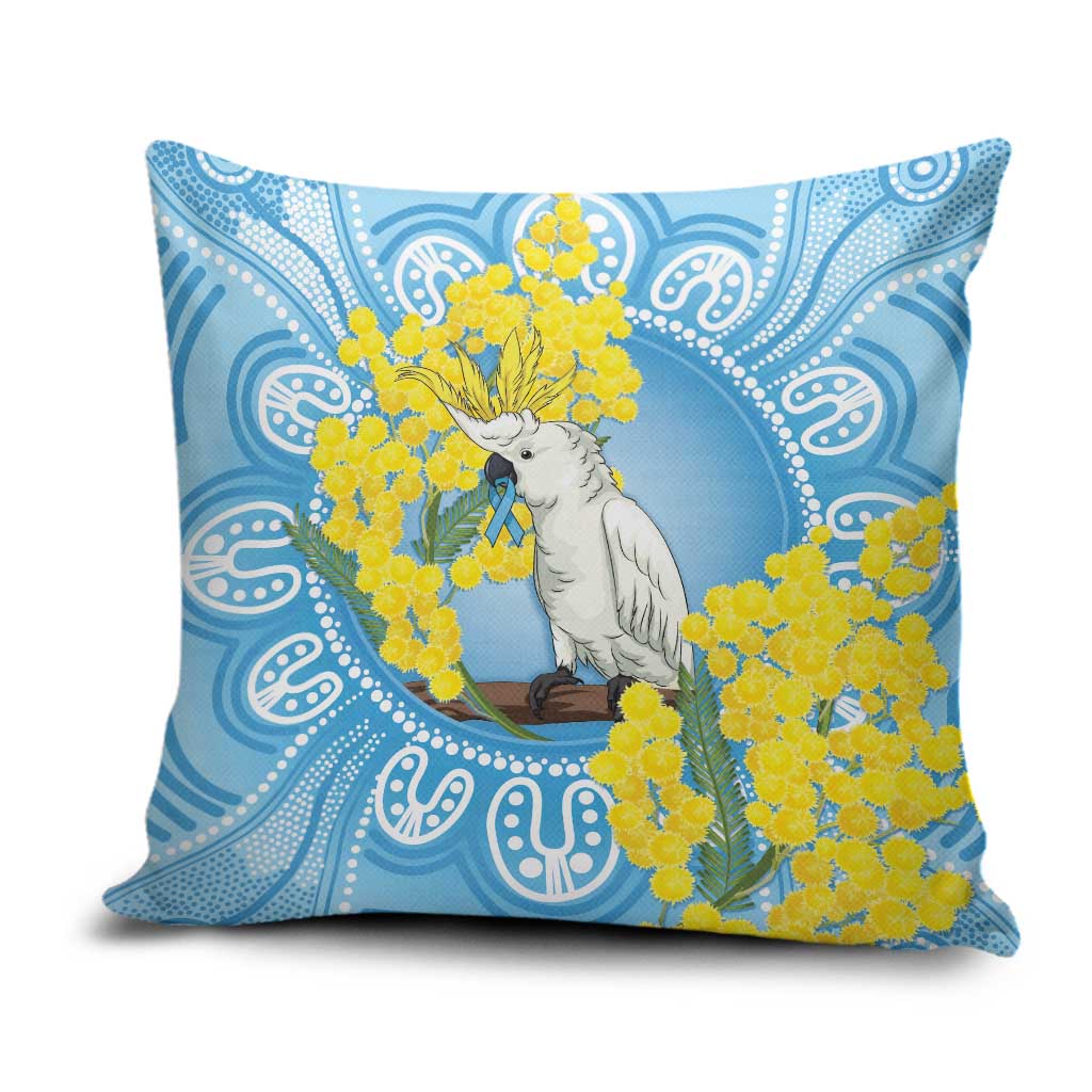 World Diabetes Day Australia Pillow Cover Yellow-crested Cockatoo Golden Wattle Aboriginal - Aussie Hoodie