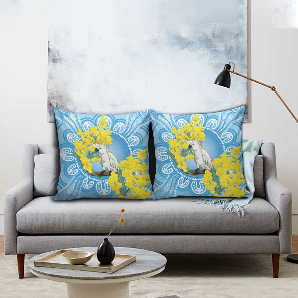 World Diabetes Day Australia Pillow Cover Yellow-crested Cockatoo Golden Wattle Aboriginal - Aussie Hoodie