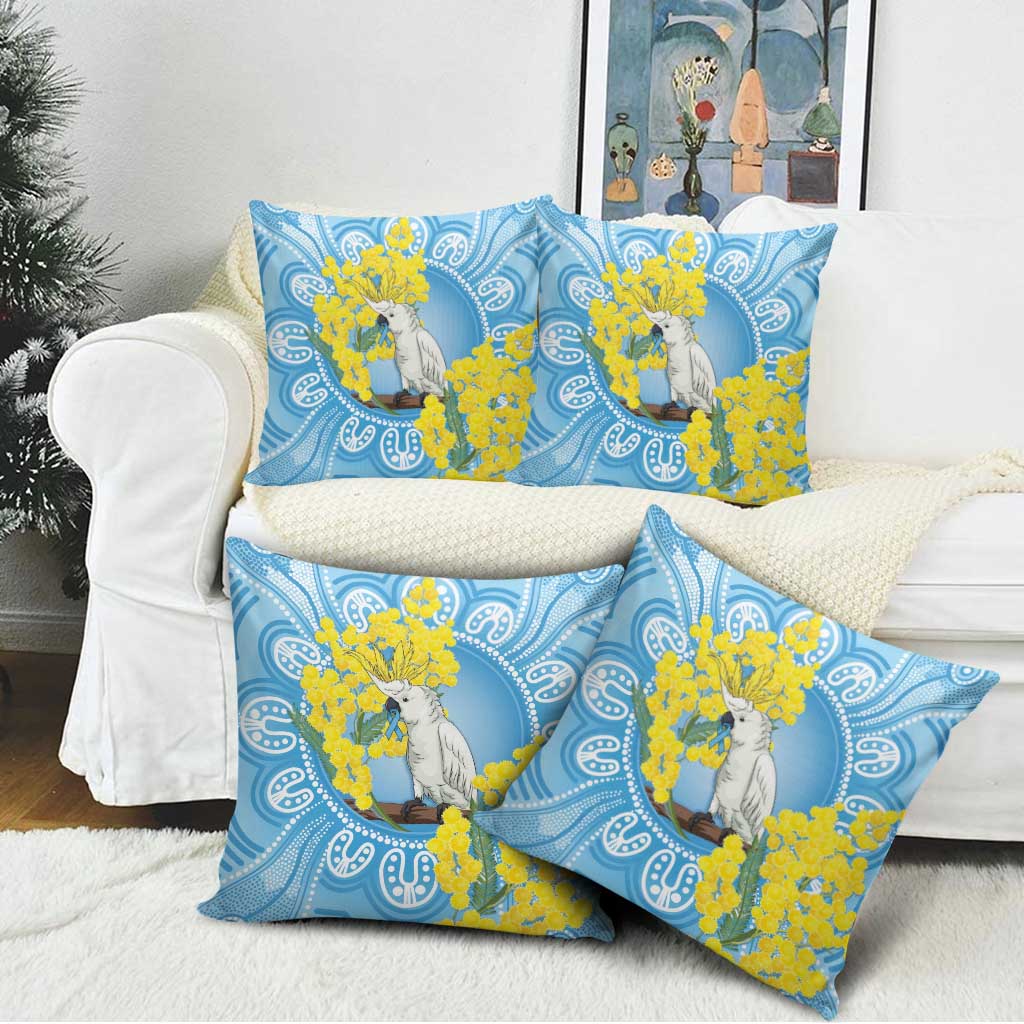 World Diabetes Day Australia Pillow Cover Yellow-crested Cockatoo Golden Wattle Aboriginal - Aussie Hoodie
