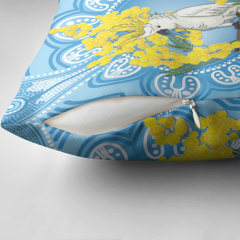 World Diabetes Day Australia Pillow Cover Yellow-crested Cockatoo Golden Wattle Aboriginal - Aussie Hoodie