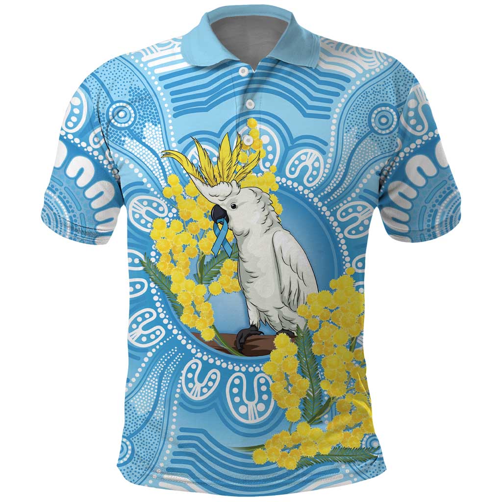 World Diabetes Day Australia Polo Shirt Yellow-crested Cockatoo Golden Wattle Aboriginal - Aussie Hoodie