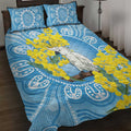 World Diabetes Day Australia Quilt Bed Set Yellow-crested Cockatoo Golden Wattle Aboriginal - Aussie Hoodie