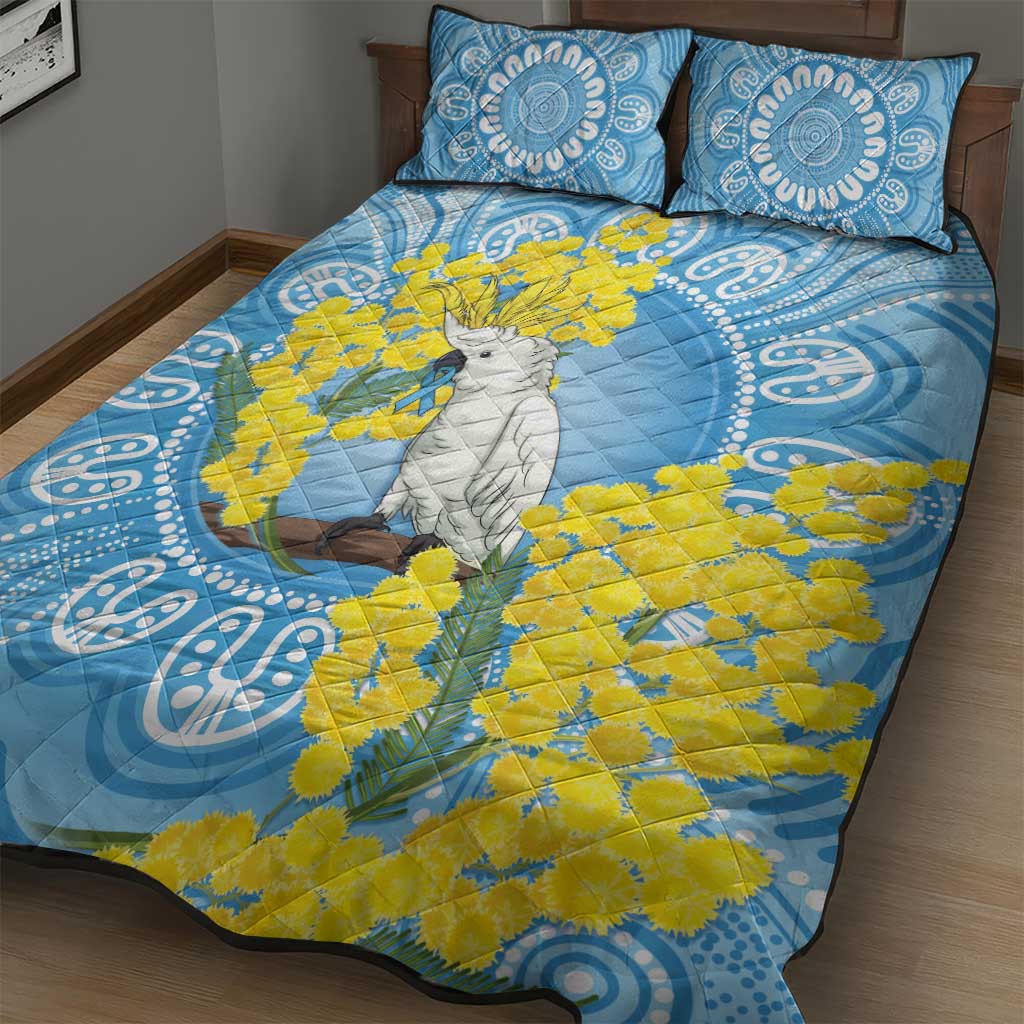 World Diabetes Day Australia Quilt Bed Set Yellow-crested Cockatoo Golden Wattle Aboriginal - Aussie Hoodie