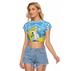 World Diabetes Day Australia Raglan Cropped T Shirt Yellow-crested Cockatoo Golden Wattle Aboriginal - Aussie Hoodie
