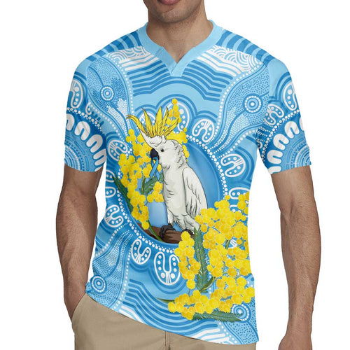 World Diabetes Day Australia Rugby Jersey Yellow-crested Cockatoo Golden Wattle Aboriginal - Aussie Hoodie