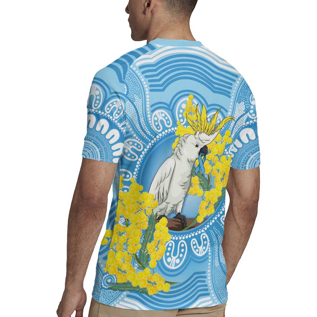 World Diabetes Day Australia Rugby Jersey Yellow-crested Cockatoo Golden Wattle Aboriginal - Aussie Hoodie
