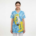 World Diabetes Day Australia Scrub Top Yellow-crested Cockatoo Golden Wattle Aboriginal - Aussie Hoodie