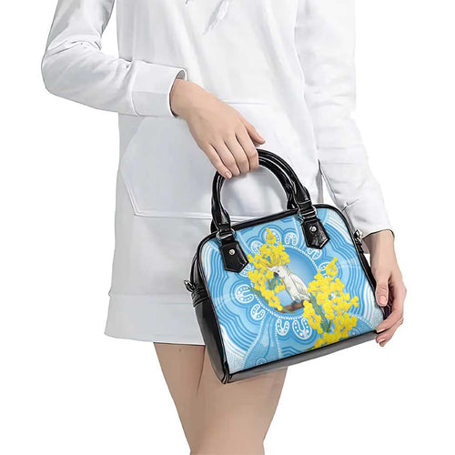 World Diabetes Day Australia Shoulder Handbag Yellow-crested Cockatoo Golden Wattle Aboriginal - Aussie Hoodie