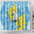 World Diabetes Day Australia Shower Curtain Yellow-crested Cockatoo Golden Wattle Aboriginal - Aussie Hoodie
