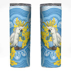 World Diabetes Day Australia Skinny Tumbler Yellow-crested Cockatoo Golden Wattle Aboriginal - Aussie Hoodie