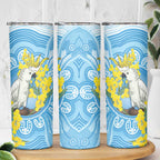 World Diabetes Day Australia Skinny Tumbler Yellow-crested Cockatoo Golden Wattle Aboriginal - Aussie Hoodie