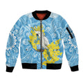 World Diabetes Day Australia Sleeve Zip Bomber Jacket Yellow-crested Cockatoo Golden Wattle Aboriginal - Aussie Hoodie