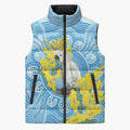World Diabetes Day Australia Sleeveless Puffer Jacket Yellow-crested Cockatoo Golden Wattle Aboriginal - Aussie Hoodie