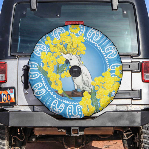 World Diabetes Day Australia Spare Tire Cover Yellow-crested Cockatoo Golden Wattle Aboriginal - Aussie Hoodie