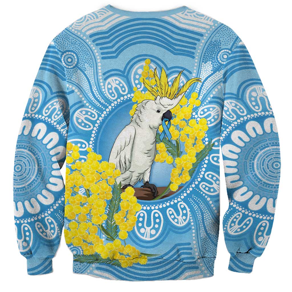 World Diabetes Day Australia Sweatshirt Yellow-crested Cockatoo Golden Wattle Aboriginal - Aussie Hoodie