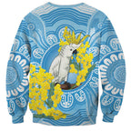 World Diabetes Day Australia Sweatshirt Yellow-crested Cockatoo Golden Wattle Aboriginal - Aussie Hoodie