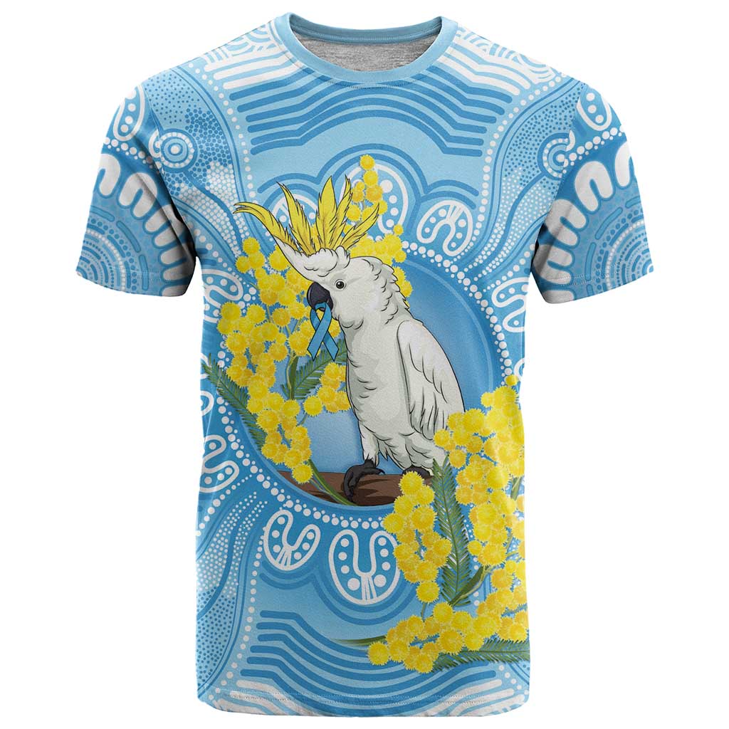World Diabetes Day Australia T Shirt Yellow-crested Cockatoo Golden Wattle Aboriginal - Aussie Hoodie