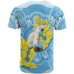 World Diabetes Day Australia T Shirt Yellow-crested Cockatoo Golden Wattle Aboriginal - Aussie Hoodie
