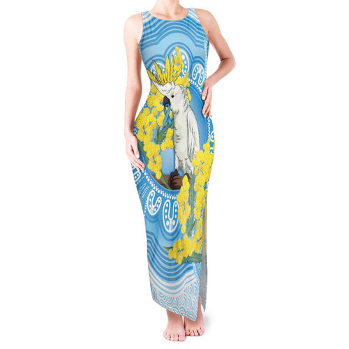 World Diabetes Day Australia Tank Maxi Dress Yellow-crested Cockatoo Golden Wattle Aboriginal - Aussie Hoodie