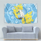 World Diabetes Day Australia Tapestry Yellow-crested Cockatoo Golden Wattle Aboriginal - Aussie Hoodie